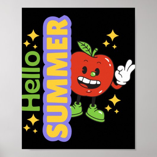 Hallo Zomer (appel). Poster (Voorkant)