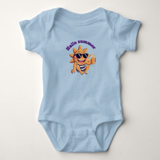 Hallo zomer baby body romper (Voorkant)