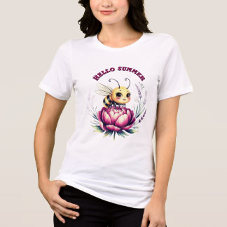 Hallo zomer baby body Tri-Blend shirt
