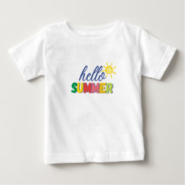 "hallo zomer" baby t-shirt