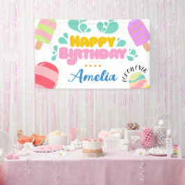 Hallo Zomer! banner voor uitnodigingen voor poolpa