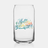 Hallo Zomer Blikvorm Glas (Achterkant)