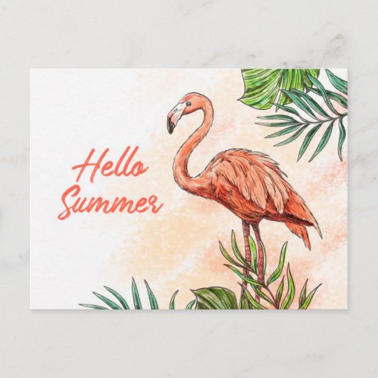 Hallo zomer briefkaart (Voorkant)