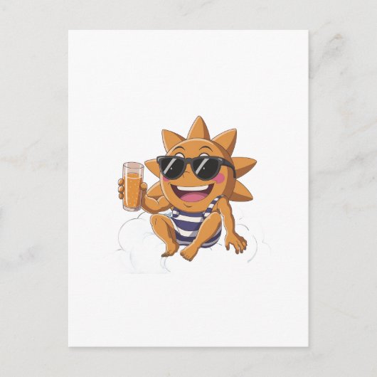 Hallo zomer  briefkaart (Voorkant)