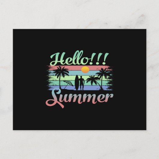 Hallo Zomer Briefkaart (Voorkant)