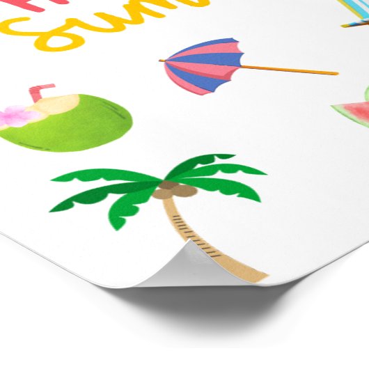 Hallo Zomer – Bright & Cheerful Wall Poster (Hoek)