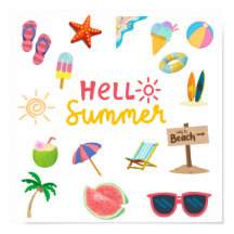 Hallo Zomer – Bright & Cheerful Wall Poster
