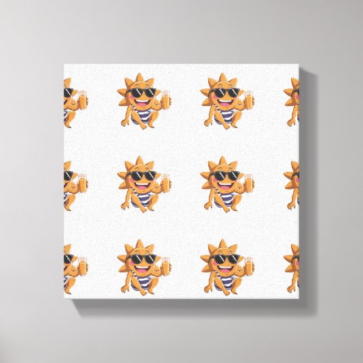Hallo zomer canvas afdruk (Voorkant)