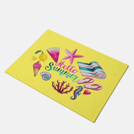 hallo, zomer deurmat (Schuin)