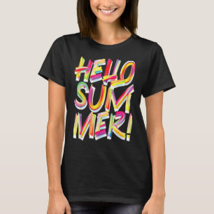 Hallo Zomer Fastpitch Slow Pitch voor Softball PLA T-shirt