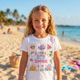 Hallo Zomer Feest Strepen T-Shirt 