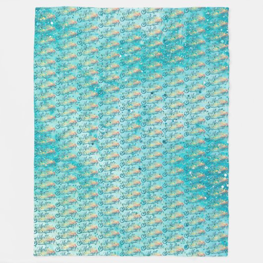 Hallo Zomer Fleece Deken (Voorkant)
