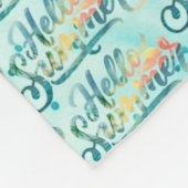 Hallo Zomer Fleece Deken (Hoek)