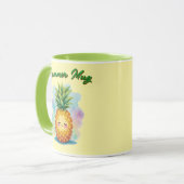 Hallo Zomer Gelukkige Ananas Koffiemok Mok (Voorkant links)