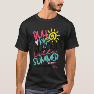 Hallo Zomer Gelukkige Laatste Schooldag Kleutersch T-shirt