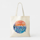 Hallo Zomer Geniet van het strand Tote Bag (Achterkant)