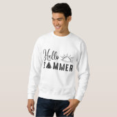 Hallo Zomer Grappig Watermeloen Fruit Eater Graphi Trui (Voorkant volledig)