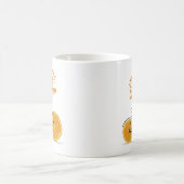 hallo zomer, grappige retrofiets T-Shirt Throw Pil Koffiemok (Center)