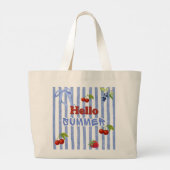 Hallo Zomer Grote Tote Bag (Achterkant)