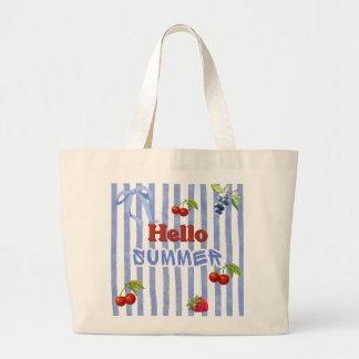 Hallo Zomer Grote Tote Bag
