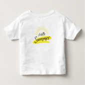 hallo zomer! Happy Sun Smiley Tropical palm lijst Kinder Shirts (Achterkant)