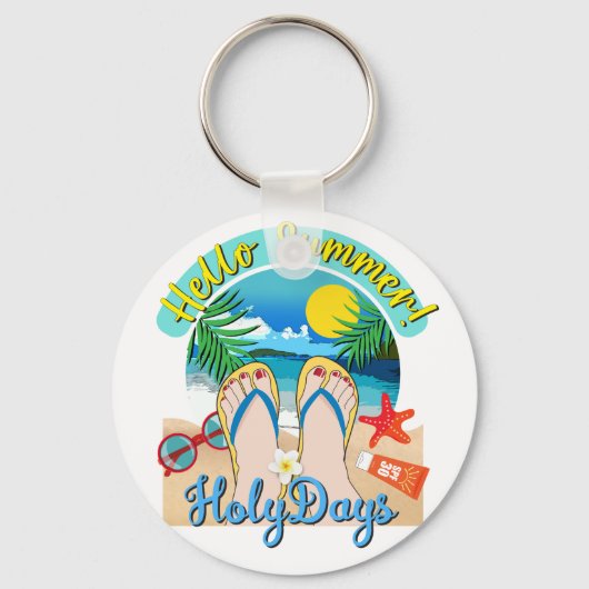 hallo zomer - Heilige Dagen Sleutelhanger (Voorkant)
