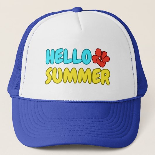 Hallo Zomer Hoed Trucker Pet (Voorkant)