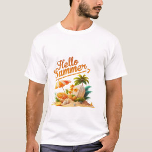 Hallo Zomer Illustratie T-shirt