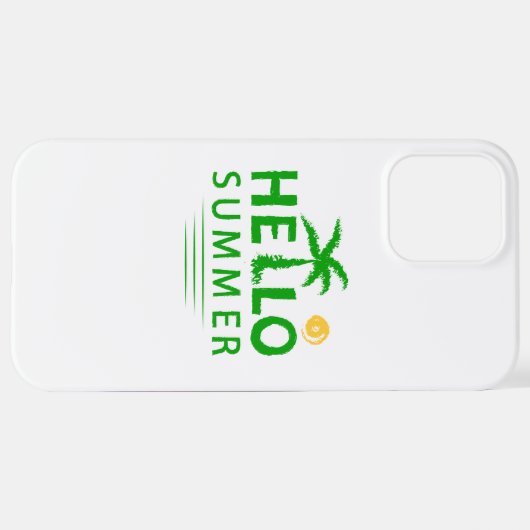 Hallo Zomer iPhone Hoesje (Achterkant horizontaal)