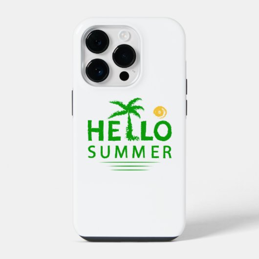 Hallo Zomer iPhone Hoesje (Achterkant)