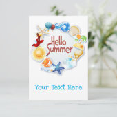Hallo Zomer! Kaart (Staand voorkant)