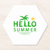 Hallo Zomer Kartonnen Onderzetters (Voorkant)