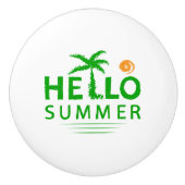 Hallo Zomer Keramische Knop (Voorkant)