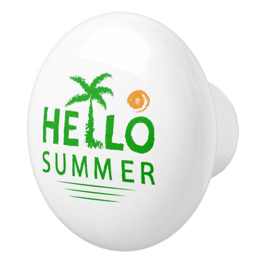 Hallo Zomer Keramische Knop (Rechts)