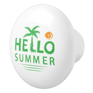 Hallo Zomer Keramische Knop