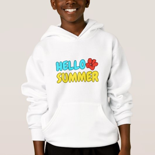 Hallo Zomer Kids Pullover Hoodie (Voorkant)