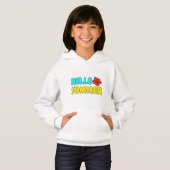 Hallo Zomer Kids Pullover Hoodie (Voorkant volledig)