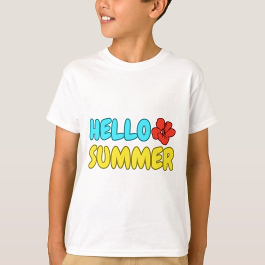 Hallo Zomer Kids T-Shirt (Voorkant)