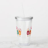 Hallo zomer | Kleurrijk ijsje Acryl Drinkbeker (Links)