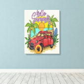 Hallo Zomer Kunstwerk 2024 Canvas Afdruk (Insitu (Houten vloer))