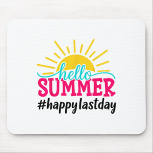 Hallo Zomer Laatste Dag Van School Leraar Student Muismat