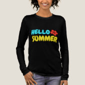 Hallo Zomer Lange Mouwen Shirt (Voorkant)