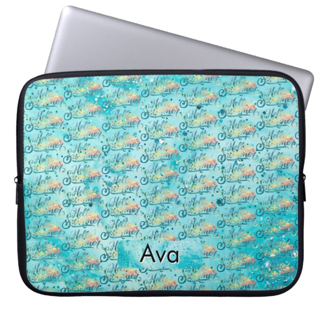 Hallo Zomer Laptop Sleeve (Voorkant)