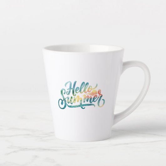 Hallo Zomer Latte Mok (Rechts)