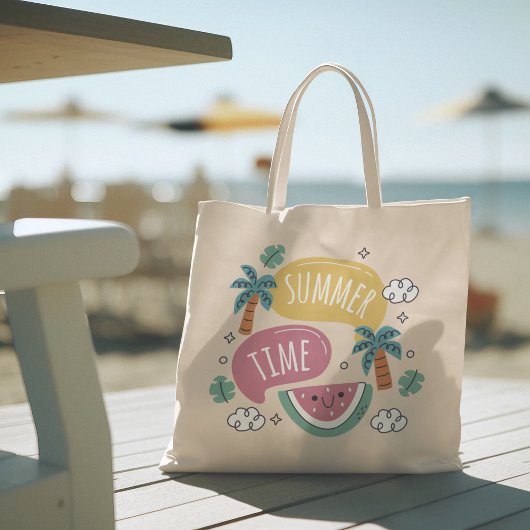 hallo zomer met Flamingo Tropical Canvas tas