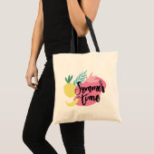 hallo zomer met Flamingo Tropical Canvas tas (Voorkant (product))