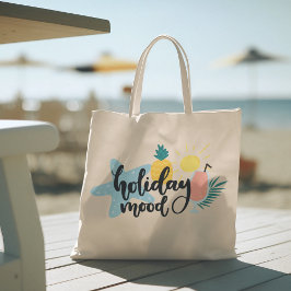 Hallo Zomer met Flamingo Tropische Boodschappentas Tote Bag