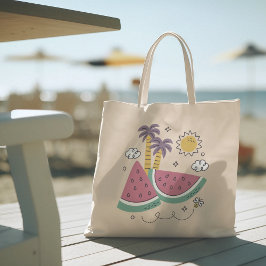 Hallo Zomer met Flamingo Tropische Boodschappentas Tote Bag