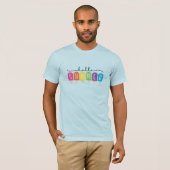 Hallo Zomer met kleurrijke tekst T-shirt (Voorkant volledig)