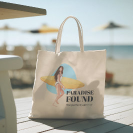 hallo zomer met typografie tropische Canvas tas